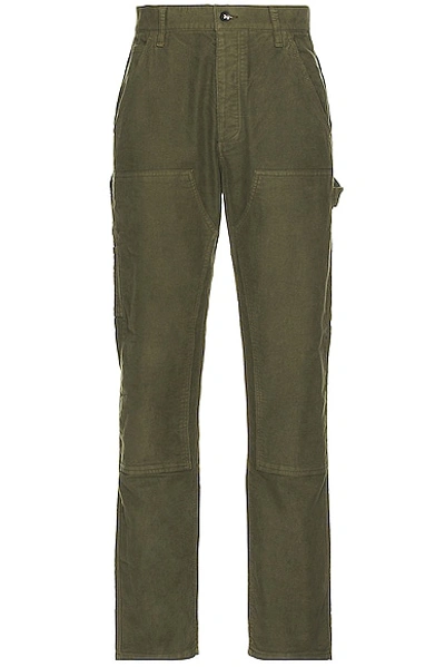 Rag & Bone Green Carpenter Trousers In Leaf