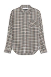 Rag & Bone Fit 2 Yokohama Plaid Shirt In Stone Plaid