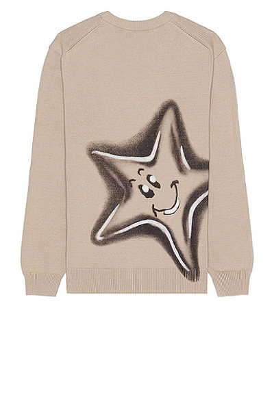 Thisisneverthat Star Knit Jumper In Beige