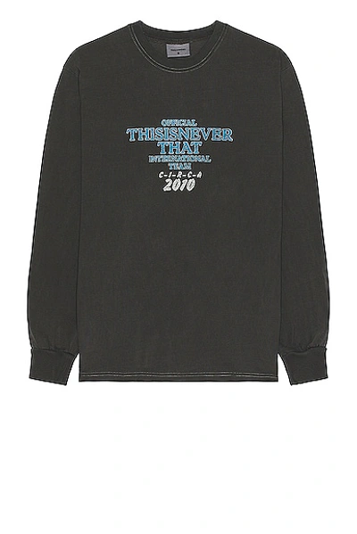 Thisisneverthat Meteor Long Sleeve Tee In Grey