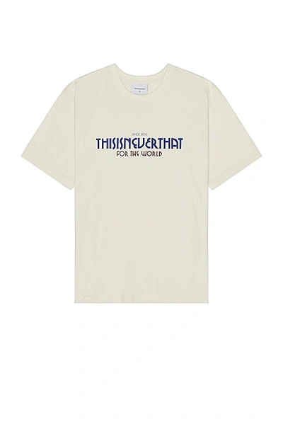 Thisisneverthat Swallow Tee In Natural