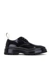 Jacquemus Pavane Patent-leather Derby Shoes In Black