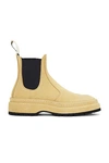 Jacquemus Chunky Sole Elastic Side Boots In Light Beige
