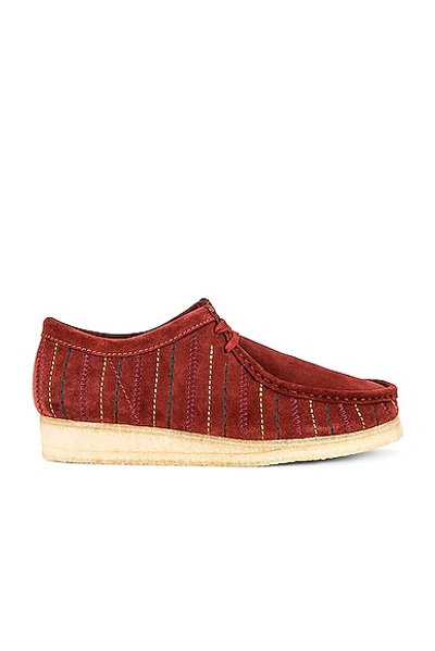 Clarks Wallabee Dance Hall Boot In Burgundy