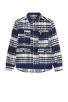 REESE COOPER BRUSHED WOOL FLANNEL SHIRT