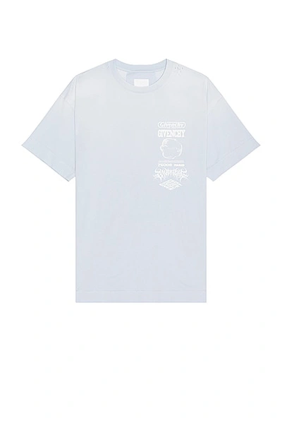 Givenchy Standard Tee In Baby Blue