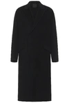 Givenchy Double Face Long Coat In Black