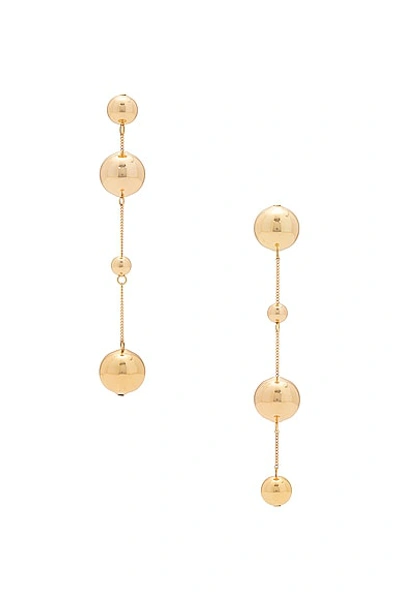 Cult Gaia Adrienne Earring In Shiny Brass