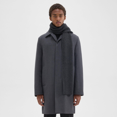 Theory Camden Scarf In Ribbed Cashmere In Pestle Melange