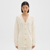 Theory Wool And Cashmere Cardigan In Ivory