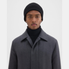 Theory Camden Beanie In Ribbed Cashmere In Black