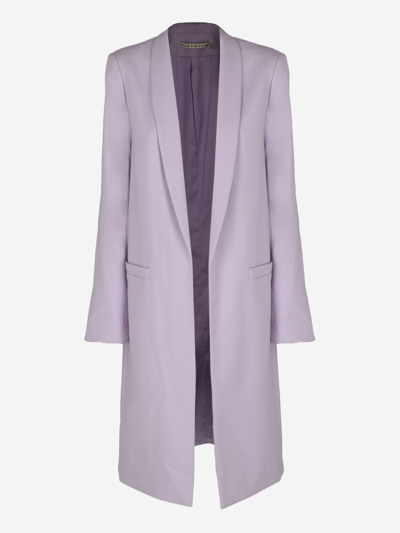 Pre-owned Alice And Olivia Synthetic Fibers Single Breasted Coat In Purple