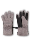 Andy & Evan Kids' Zip Gloves In Grey