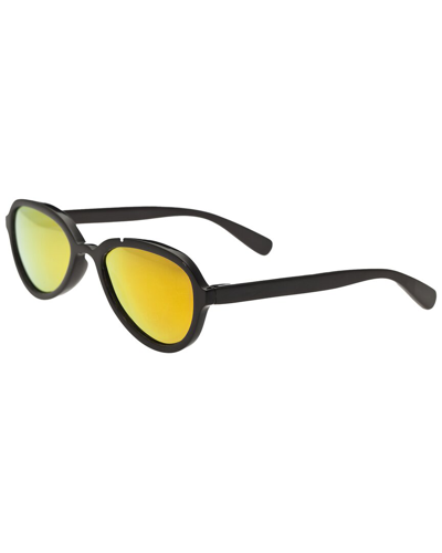 Bertha Alexa Real Animal Horn Sunglasses In Black / Gold / Horn / Spring