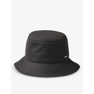 Sandro Bob Water Repellent Bucket Hat In Noir / Gris
