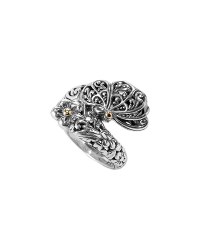 Samuel B. Samuel B 18k & Silver Butterfly Bypass Ring