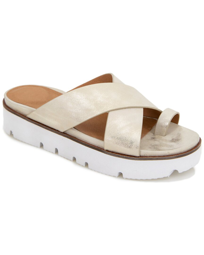 Gentle Souls By Kenneth Cole Lilly Leather Sandal In Ice