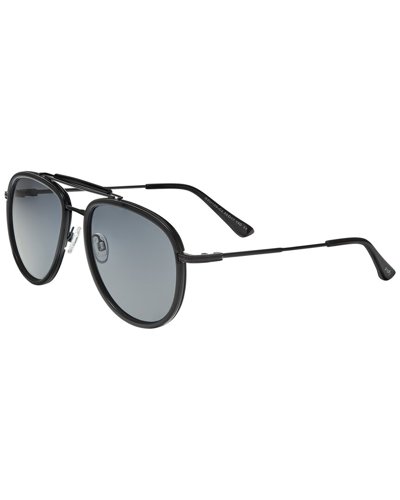 Simplify Bertha Unisex Ssu129-c2 56mm Polarized Sunglasses In Black