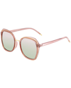 Bertha Jade Polarized Sunglasses In Pink/rose Gold