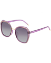 Bertha Jade Polarized Sunglasses In Purple/black