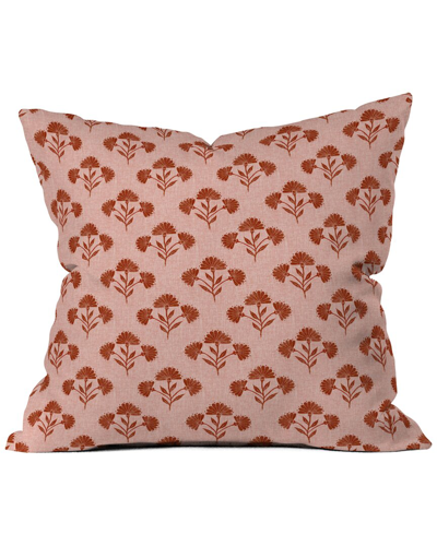 Deny Designs Schatzi Brown Suri Floral Cherry Throw Pillow In Pink