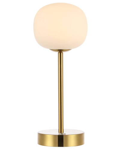 Jonathan Y Natalia 12in Modern Iron Rechargeable Integrated Led Table Lamp In Gold