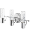 Jonathan Y Bolha Bubble 3-light Led Vanity In Silver