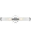 Jonathan Y Cecil 23in 2-light Tall Cylinder Led Vanity In Silver