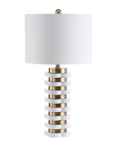Jonathan Y 26.5in Wellington Brass Table Lamp
