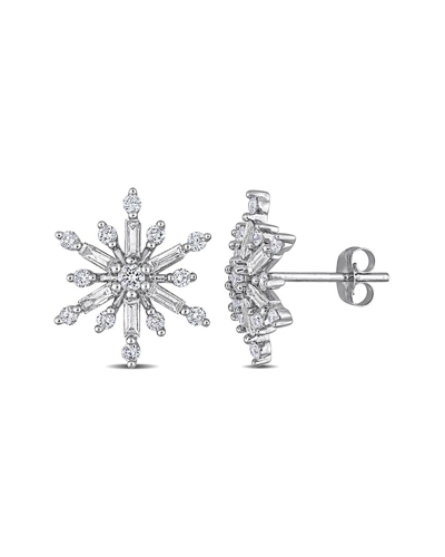 Rina Limor 14k 0.98 Ct. Tw. Diamond Earrings In White