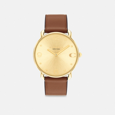 Coach Elliot Watch, 36mm In Saddle