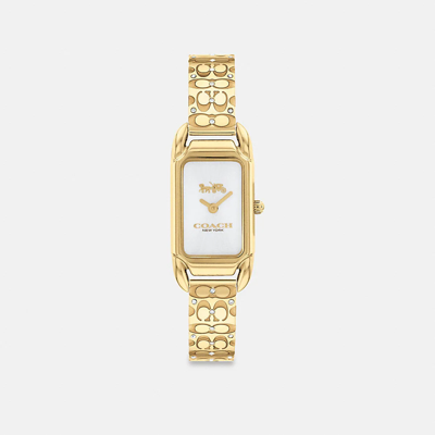 Coach Cadie Watch, 17.5mm X 28.5mm In Gold