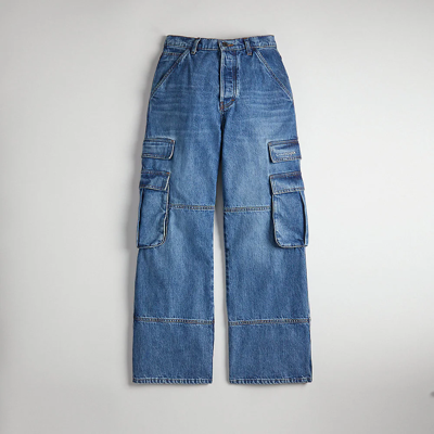 Coach Cargo Pant In 31% Recycled Cotton In Denim