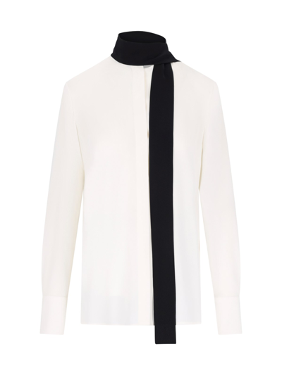 Valentino Foulard Detail Shirt In White