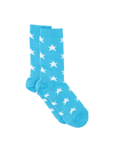 Erl Star Socks In Light Blue