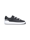 Balmain B-court Leather Sneakers In Black  