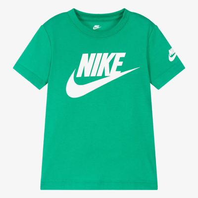 Nike Kids' Boys Green Cotton T-shirt