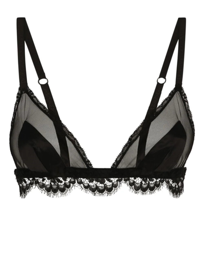 Dolce & Gabbana Lace Bra In Black  