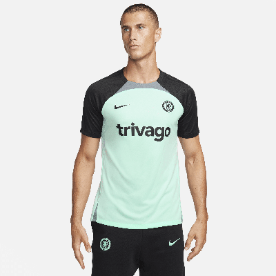 Nike Chelsea Fc Strike Third  Men's Dri-fit Soccer Short-sleeve Knit Top In Green