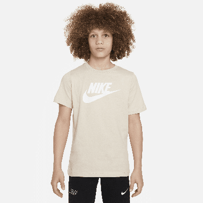 Nike Sportswear Big Kids' Cotton T-shirt In Brown