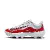 Nike Men's Alpha Huarache Elite 4 Low Mcs Baseball Cleats In University Red/pure Platinum/white