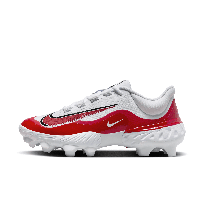 Nike Men's Alpha Huarache Elite 4 Low Mcs Baseball Cleats In White