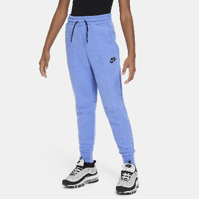 Nike Sportswear Tech Fleece Big Kids' (girls') Jogger Pants In Polar/black/black