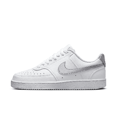 Nike Women's Court Vision Low Next Nature Shoes In White