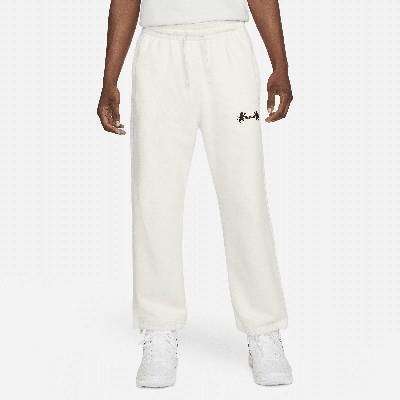 Nike Men's Lebron Open Hem Fleece Pants In Grey