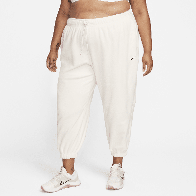 Nike Women's Therma-fit One Loose Fleece Pants (plus Size) In Brown