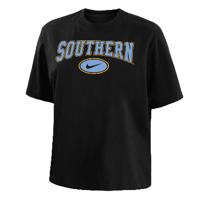 Nike Southern  Women's College Boxy T-shirt In Black
