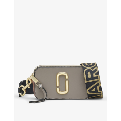 Marc Jacobs Snapshot Leather Cross-body Bag In Cement/multi