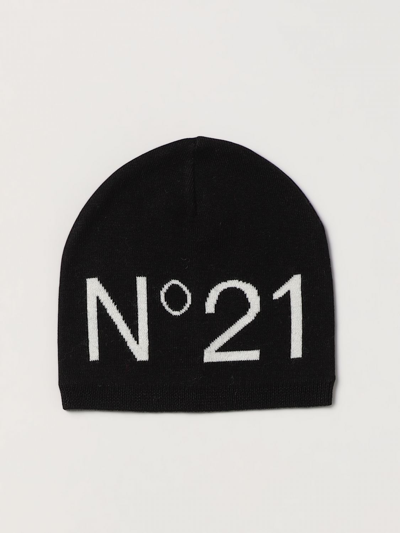 N°21 Hat In Wool Blend In Black
