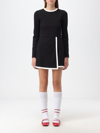 Msgm Playsuit With Contrasting Detailing In Black